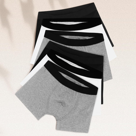 Lot De 6 Boxer Garçon Enfant Slip Garcon Coton Culotte Sous-Vêtement Taille 6-16 Ans 1603