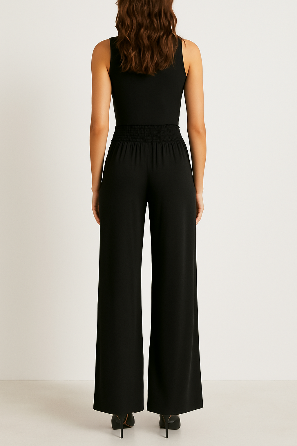 Pantalon Taille Haute Femme