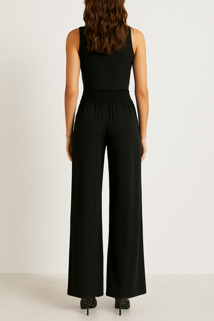 Pantalon Taille Haute Femme