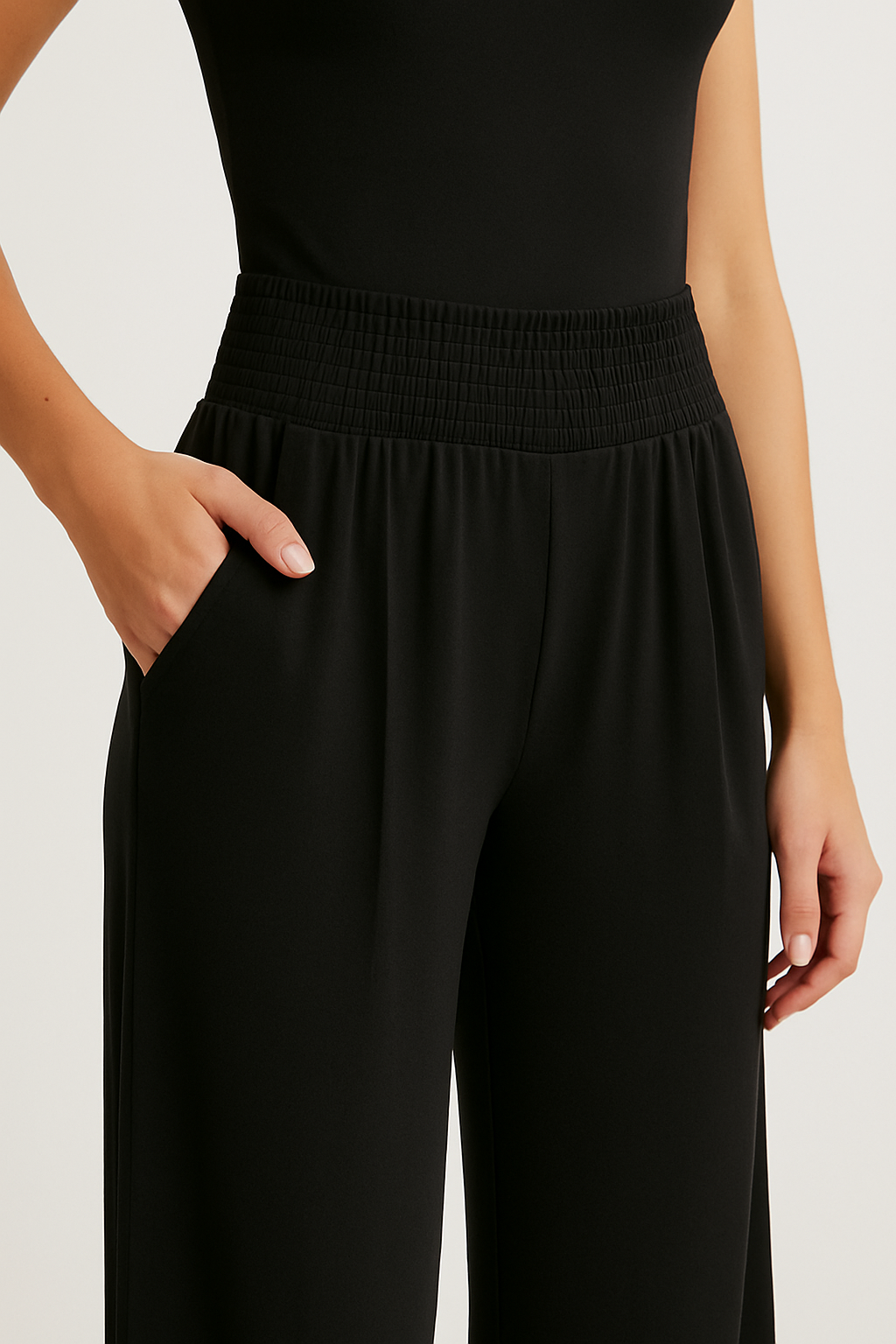 Pantalon Taille Haute Femme
